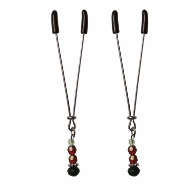 Zaciski na sutki - S&M Ruby Black Nipple Clips